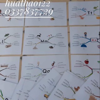Sơ đồ tư duy chữ cái tiếng anh abc mindmap