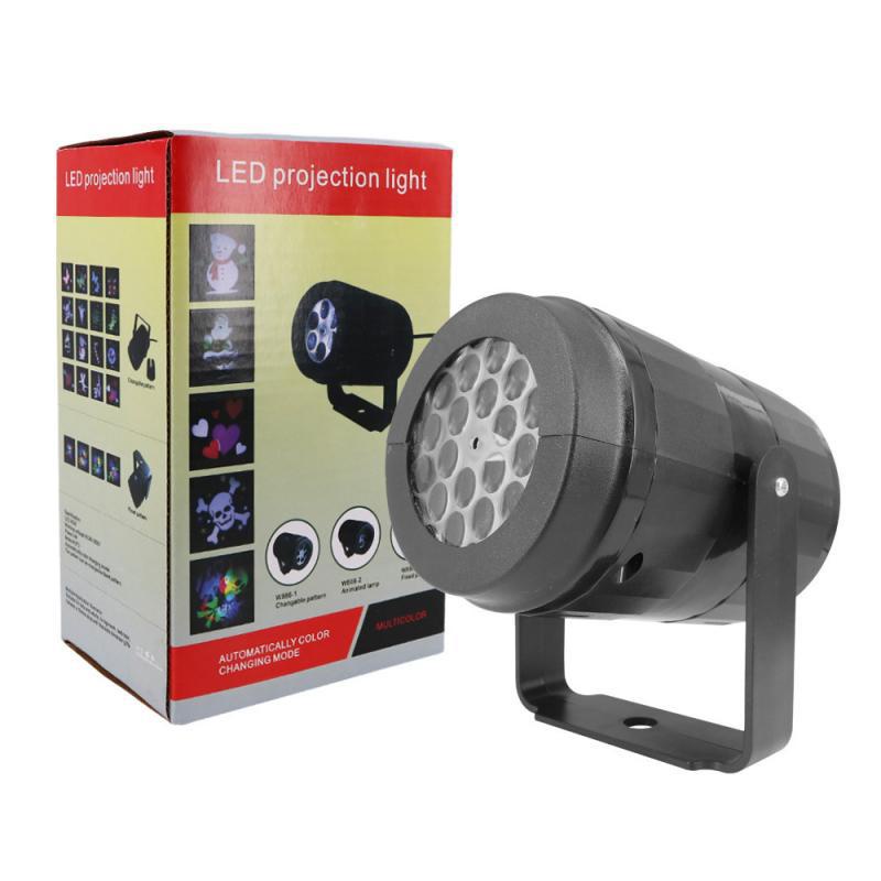 Đèn LED chiếu 16 họa tiết Giáng sinh trang trí độc đáo cho bữa tiệc