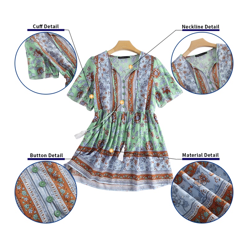 Zanzea Áo Kiểu Tay Ngắn Cổ Chữ V In Họa Tiết Thời Trang Cho Nữ