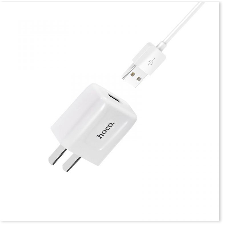 Combo cốc và cáp Hoco C2 cổng lightning sạc nhanh 2.1A dành cho Apple Iphone và Ipad  - SmartShop