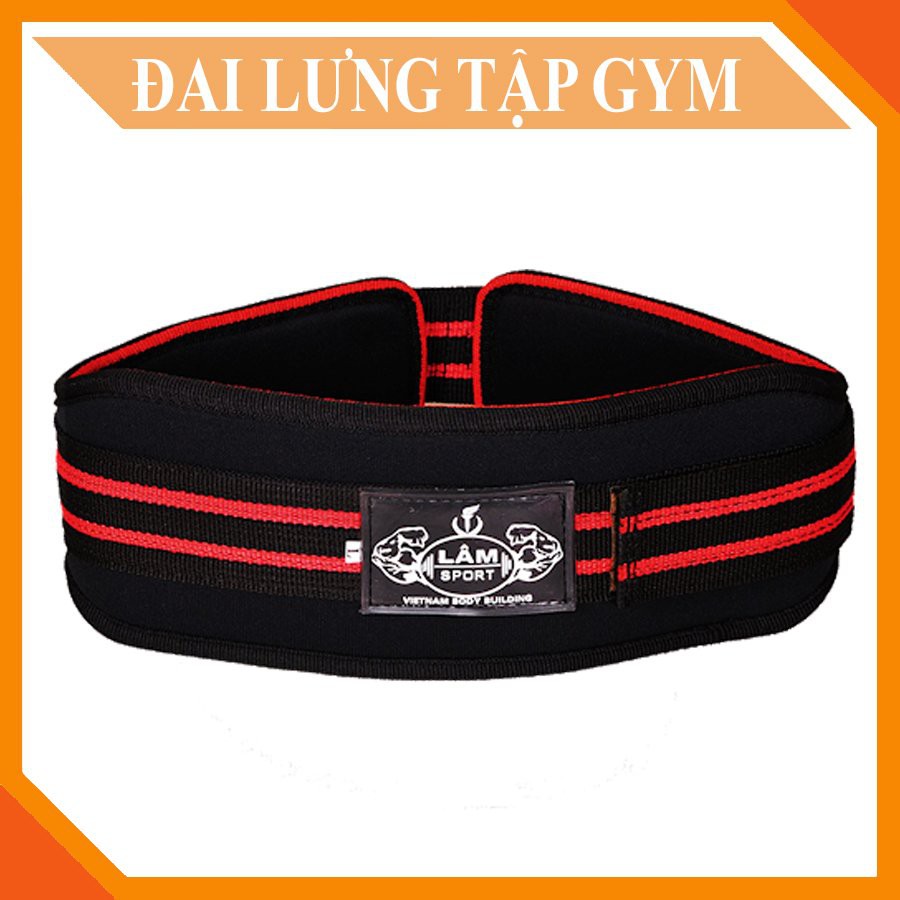 ĐAI LƯNG TẬP THỂ HÌNH - TẬP GYM - THƯƠNG HIỆU VN - LAMSPORT - CHẮN CHẮN VÀ ĐẢM BẢO CHẤT LƯỢNG - NHIỀU SIZE