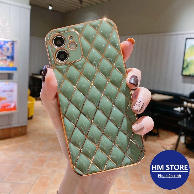 Ốp lưng họa tiết HÌNH HỌC mạ chỉ vàng dành cho 6/6s/7/7plus/8/8plus/plus/x/xr/xs/11/12/pro/max/13/13pro/13promax
