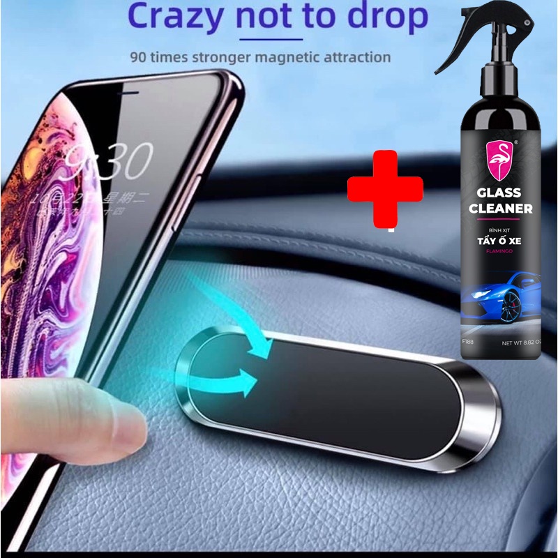 Dung dịch tẩy ố kính ô tô FLAMINGO - Tẩy cặn canxi - Làm sạch kính bị ố vàng, mờ đục - Phủ nano