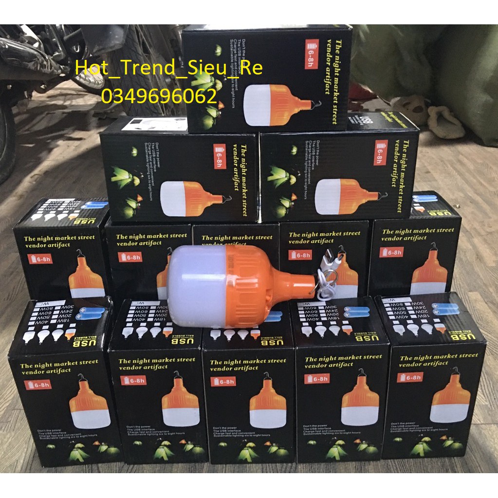 Bóng đèn tích điện 100w sử dụng từ 6 đến 8 giờ liên tục