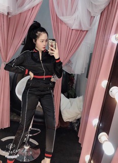 [Giá hủy diệt] Bộ phi lụa thể thao viền nhỏ cao cấp(kèm hình thật,video sp)