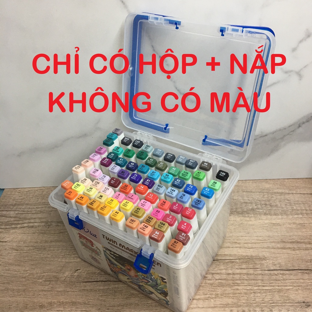 Hộp nhựa đựng màu touchliit đời 6 đời 7 bút touch marker chỉ có hộp đựng không có màu ở trong touchmark touch mark cool