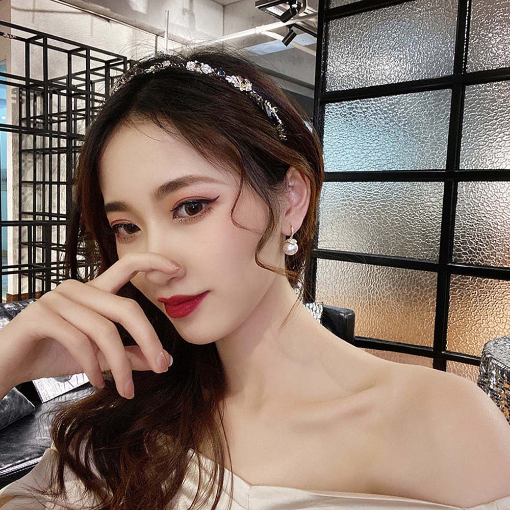 Băng Đô Cài Tóc Co Giãn Họa Tiết Hoa Lá Nhiều Màu Thời Trang Hàn Quốc Cho Nữ