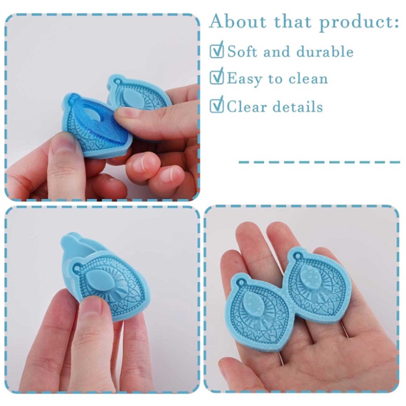 Bộ 3 Khuôn Silicone Làm Trang Sức Thủ Công