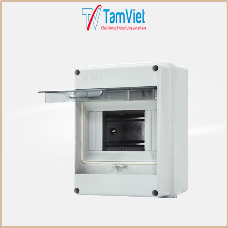 Hộp đựng aptomat ngoài trời 5 CB có nắp che cao cấp