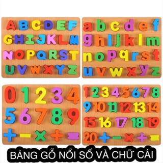 BẢNG CHỮ NỔI SỐ – CHỮ CÁI