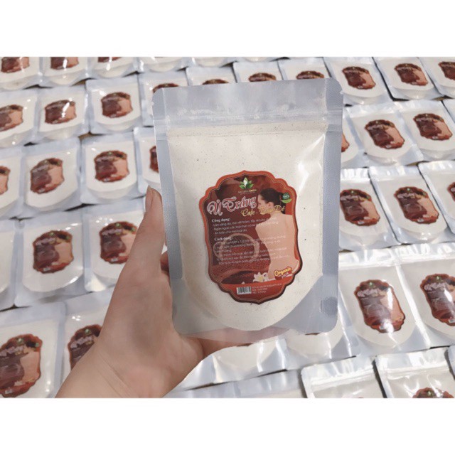 Ủ trắng cafe đậu đỏ 100gr dùng cho face body chính hãng ....mới