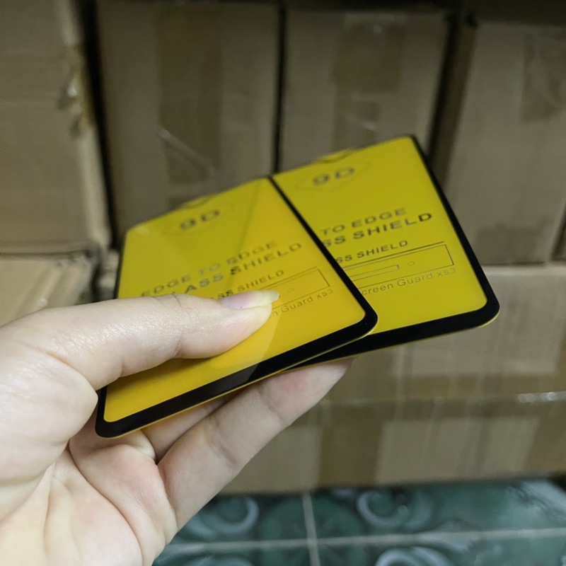 Cường lực bảo vệ màn hình oppo A12 full kín màn chống vỡ góc cạnh