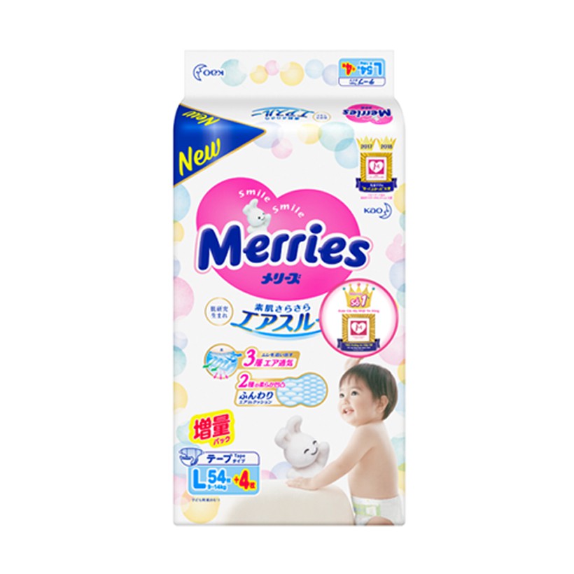 Bỉm Merries Nội Địa Nhật Bỉm ❤️ Dán/ Quần merries Nội Địa thêm miếng S88/M68/L58/L50/XL44/XXL28