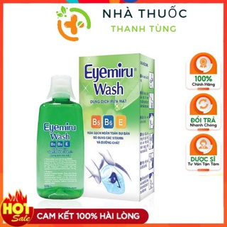Nước rửa mắt Eyemiru wash lọ 500ml bổ sung vitamin- Dung dịch rửa mắt Eyemiru wash chính hãng
