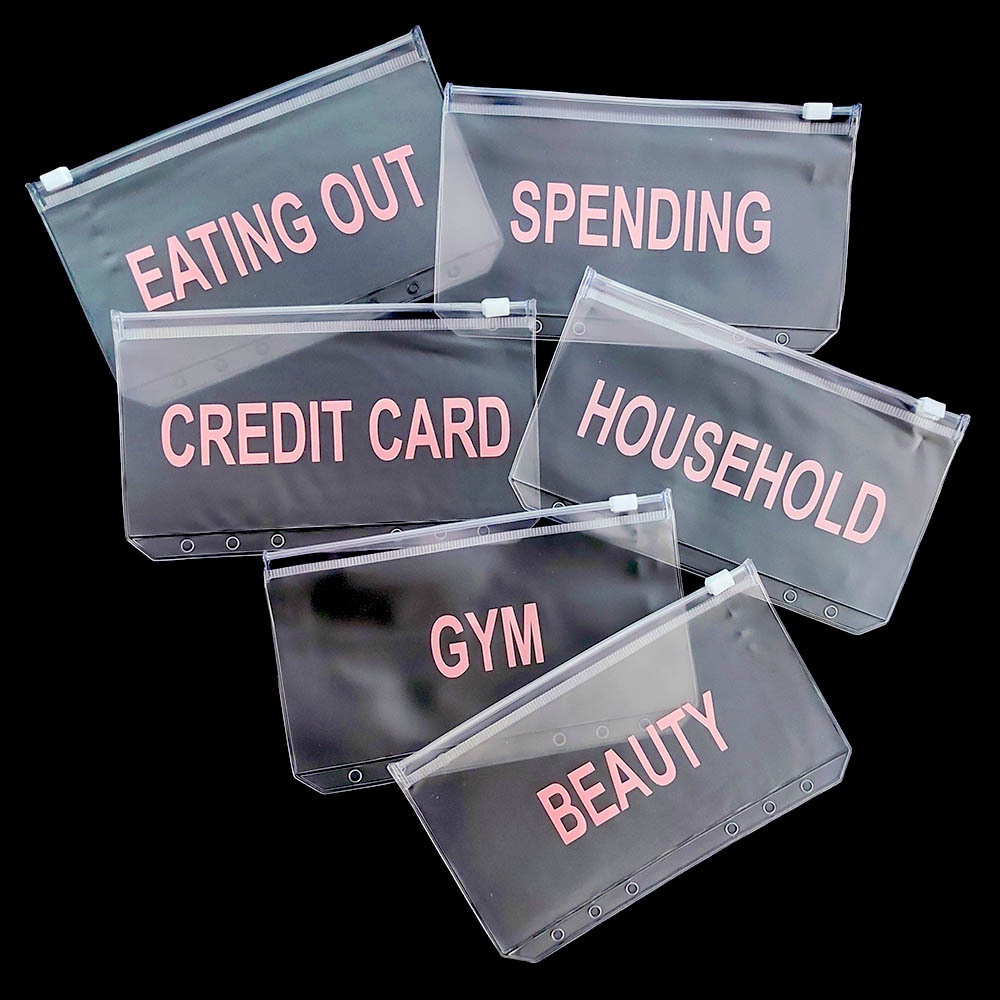 Túi Đựng Hồ Sơ A6/A5 Bằng PVC Trong Suốt Có Khóa Kéo