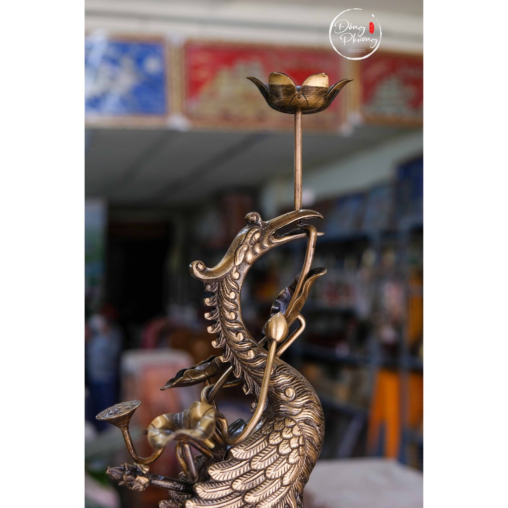 ĐÔI HẠC ĐỒNG ĐEN CAO CẤP DÙNG TRONG THỜ CÚNG TỔ TIÊN - GIA TIÊN