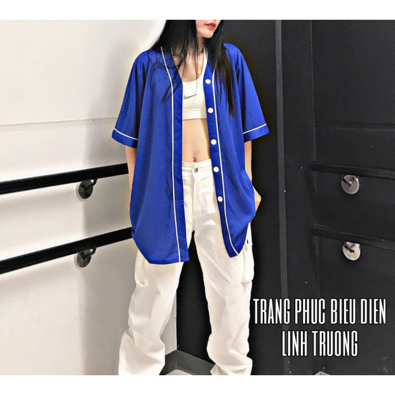 Áo khoác bóng chày,áo thun bóng chày unisex dáng rộng oversize nặng động cho nam nữ full 9 màu