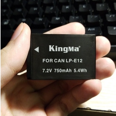 BỘ 2PIN SẠC KINGMA LP-E12 CANON M, M2, M10, M50, 100D ( THẾ HỆ 2)