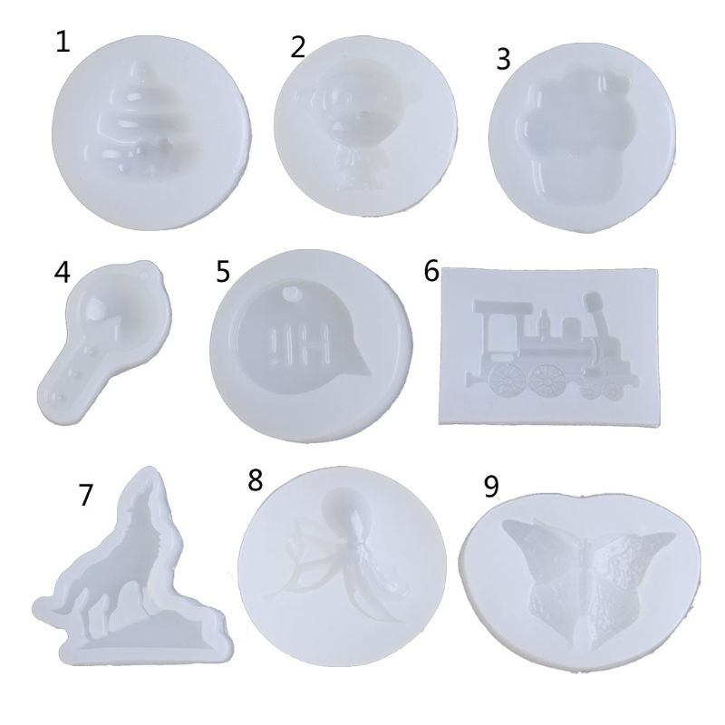 Khuôn Silicone Làm Móc Khóa / Kem / Đồ Trang Sức Hình Sói Độc Đáo