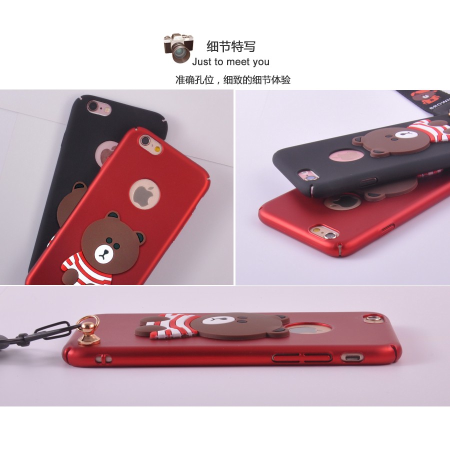 Meizu M3S M3 Note M5 Note M5C M5S MX6 M6 Case Carton Bear With Strap phone case