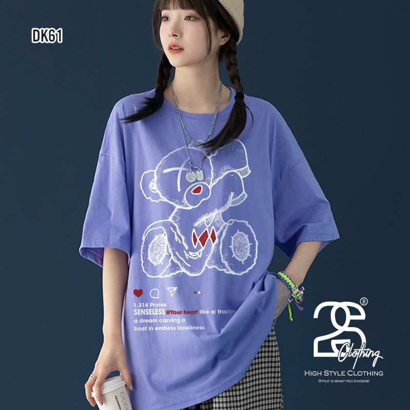 Áo Thun Unisex 2S Clothing - DK61 Form Rộng Tay Lỡ, Áo Phông Nam Nữ Freesize | BigBuy360 - bigbuy360.vn