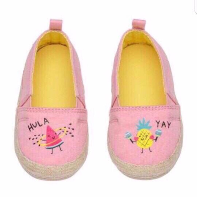 Giầy slip on H&M dưa hấu bé gái hàng xuất