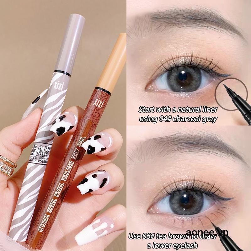 ✨✨Bút Kẻ Mắt Xixi Dạng Lỏng Lâu Trôi Chống Thấm Nước Màu Trắng/Đen Tự Nhiên