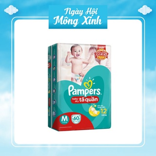 TÃ QUẦN PAMPER M60/ L54/ Xl48/ XL48+ 4