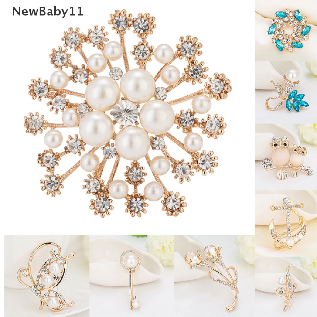 Ghim Cài Áo Hình Hoa Đính Ngọc Trai Nhân Tạo Thời Trang Cho Nữ