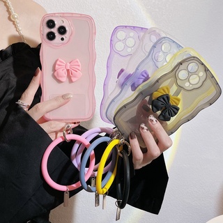 Ốp Điện Thoại Silicon Mềm Trong Suốt Có Vòng Đỡ Hình Bướm 3D Cho iPhone 7 8 Plus X XR XS Max SE 2020 2022 11 12 13 Pro Max