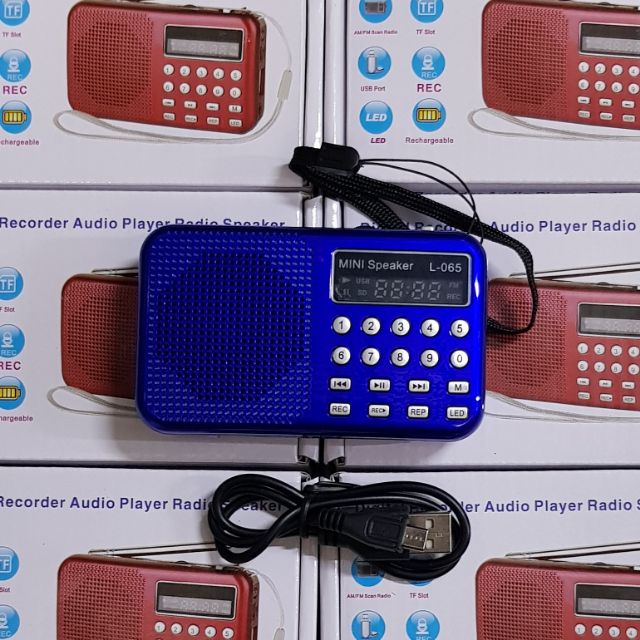 LOA NHỎ L-065 NGHE THẺ NHỚ USB RADIO AM-FM CÓ GHI ÂM