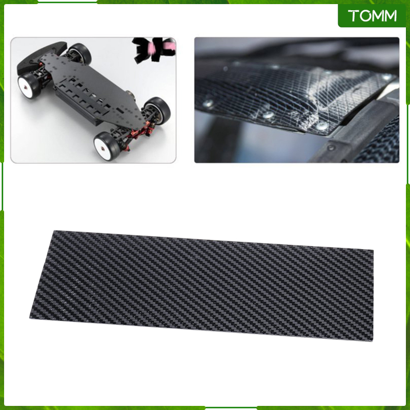 Tấm Sợi Carbon 125mm X 75mm Kích Thước 0.5mm / 1mm / 2mm / 3mm Cho Drone