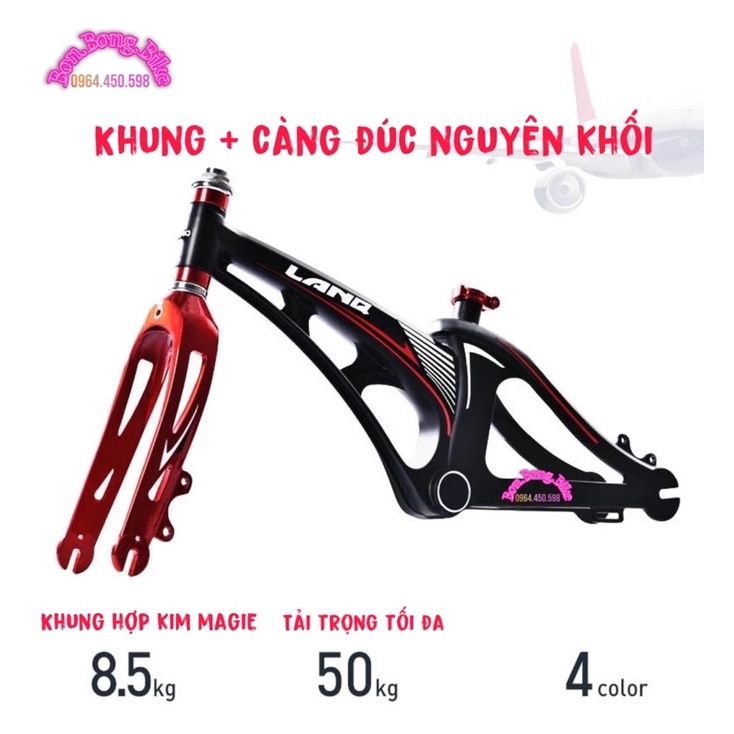 Xe đạp trẻ em LanQ FD43 Nhập Khẩu Khung Đúc + Vành Đúc + Phanh Đĩa