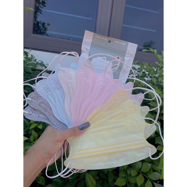 Thùng 100 cái khẩu trang King Crab Cua Thịnh Phát nhiều màu mẫu mới về