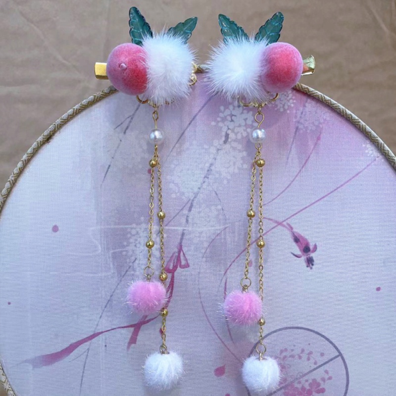 Kẹp Tóc Đính Hoa Ngọc Trai Giả Phong Cách Vintage