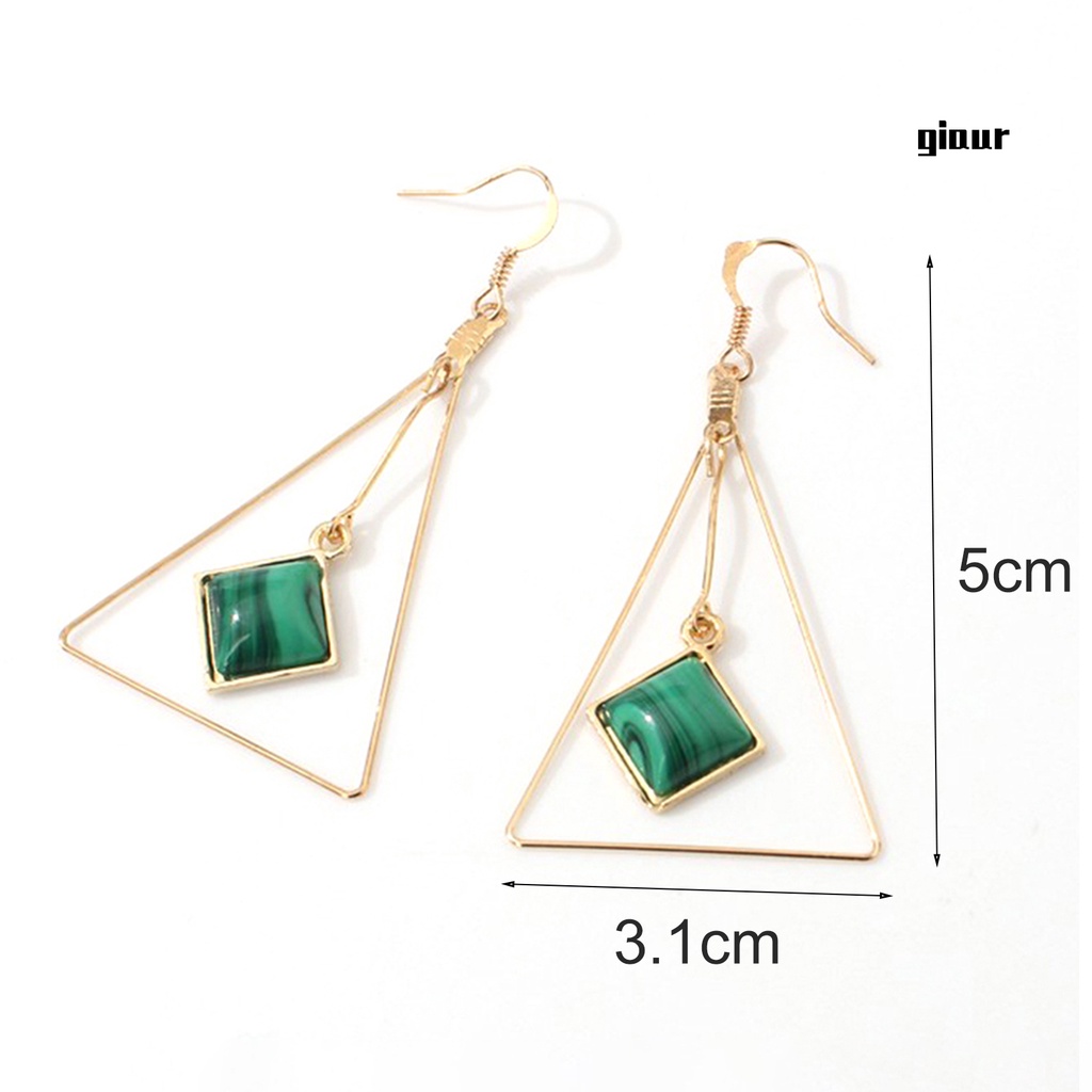 Khuyên Tai Móc Hình Tam Giác Sáng Tạo Cho Nữ