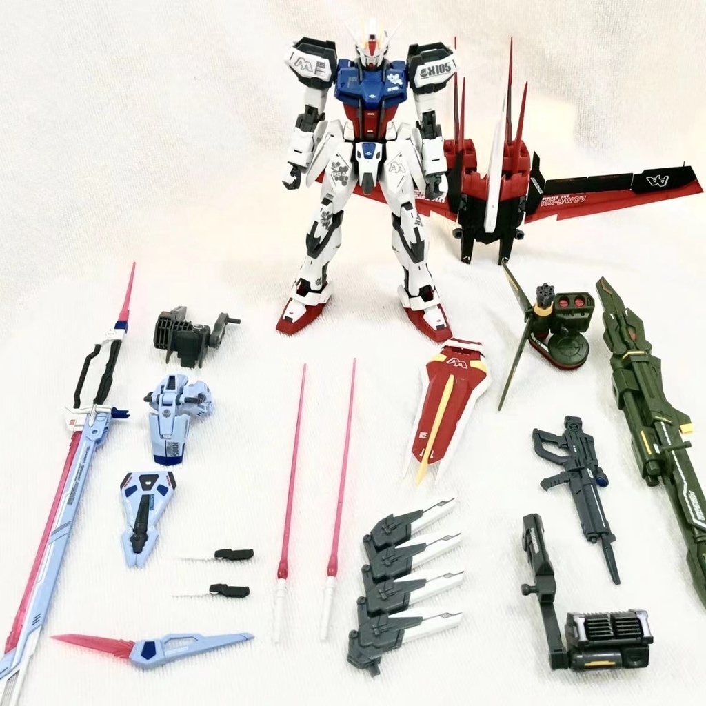 Mô hình lắp ráp Gundam MG Perfect Strike Aile Launcher &amp; Sword 6630A tặng base+ decal
