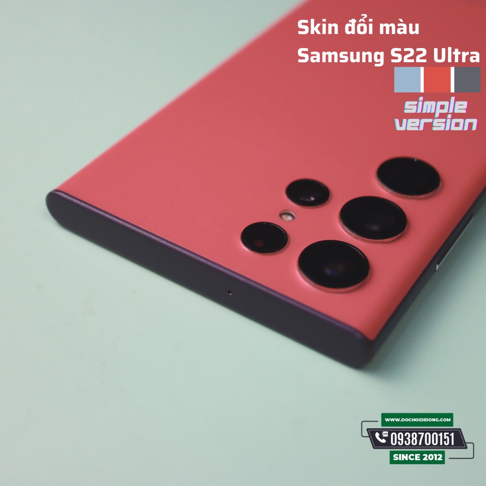 [S series] Miếng dán skin ppf đổi màu điện thoại Samsung Galaxy S22 Ultra cao cấp phiên bản Simple - S21 S20 S10 S9 Plus