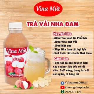 Sinh tố Vải VINA MỨT 1000ml