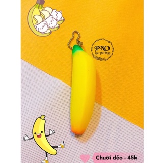 Squishy - Móc khóa hình Chuối dẻo 🍌