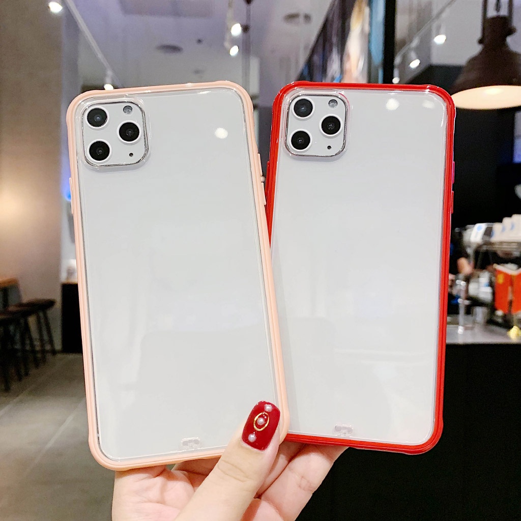 Ốp Điện Thoại TPU Mềm Chống Sốc Trong Suốt Cho iPhone 11 12 pro Max X XS XR XS Max 7 8 Plus