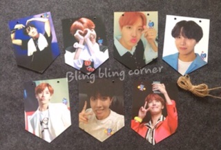 Set cờ treo trang trí các thành viên BTS