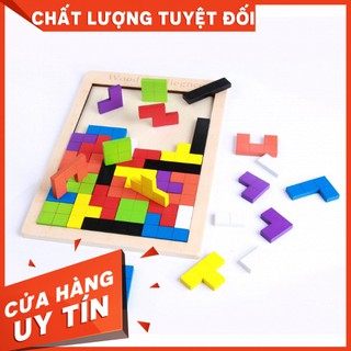 [Nhập mã TOYJUNE giảm 10K]Đồ chơi bảng ghép xếp gạch Tetris Montessori thông minh cho bé