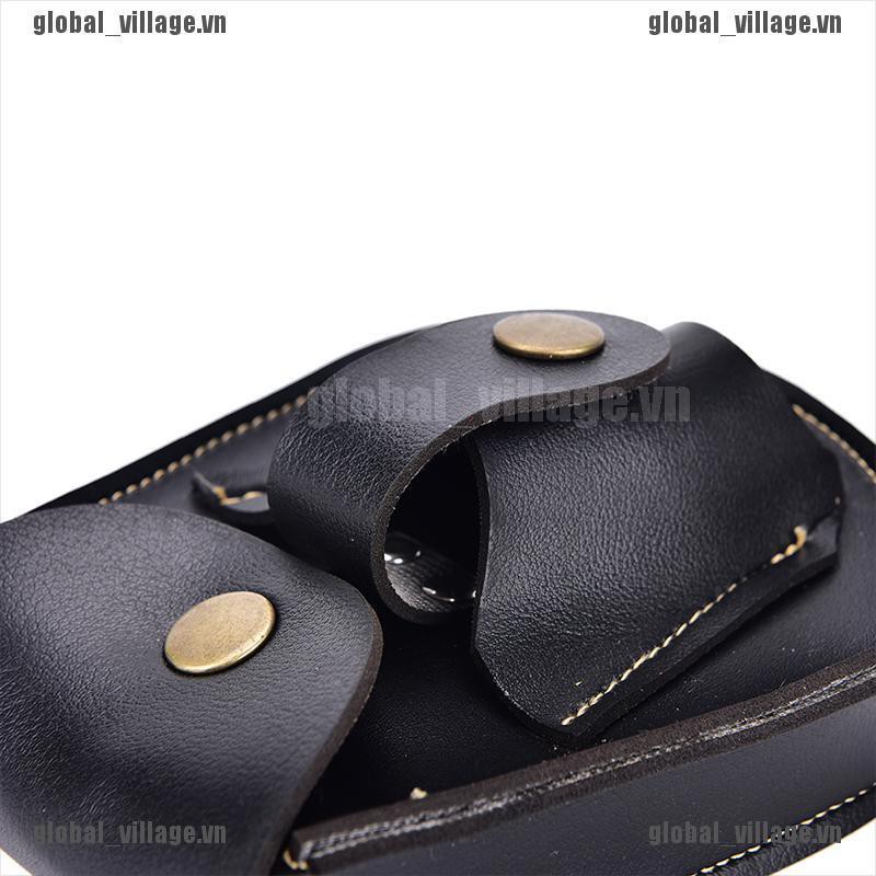 [global] Faux Leather 2In1 Hunting Slingshot Ammo Catapult Steel Balls Bearings Bag Pouch [village]