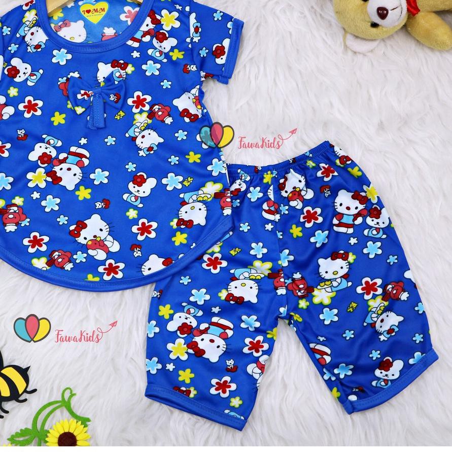 Bộ Quần Áo Hello Kitty 10.10 Xinh Xắn Cho Bé 0-12 Tháng Tuổi