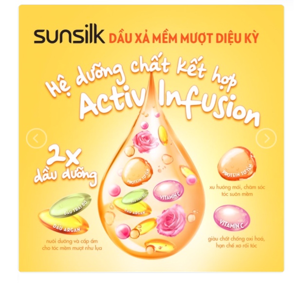 Dầu xả Sunsilk 320g giúp tóc mềm mượt, không lo bết dính với dưỡng chất thiên nhiên