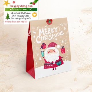 TÚI NOEL, GIÁNG SINH CAO CẤP 2022-Gía sốc - tặng kèm Decal NOEL