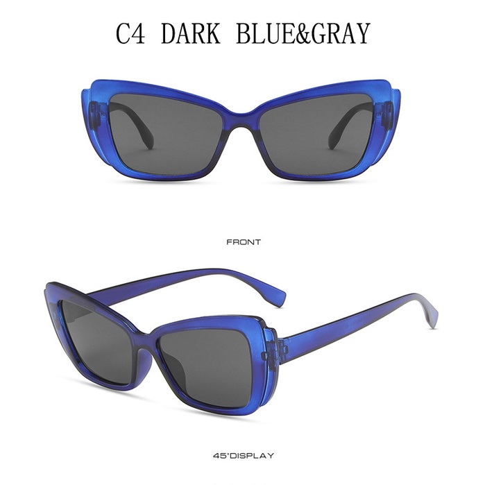 Kính mát mắt mèo SAMJUNE gọng lớn phong cách retro mới 2021 cho nữ