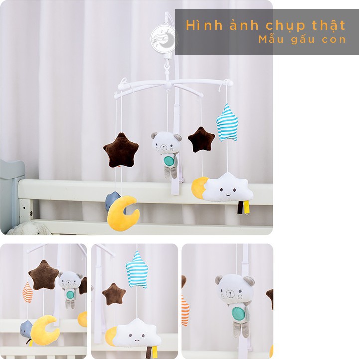 Bộ treo nôi, cũi cao cấp tự xoay phát nhạc Konig kids