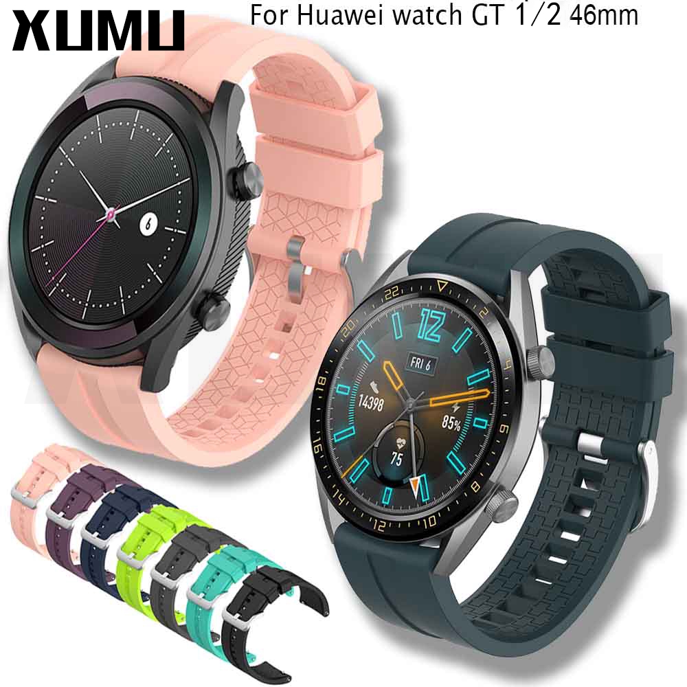 Dây Silicone Thay Thế Cho Đồng Hồ Huawei Watch Gt 1 2 46mm S3 22mm